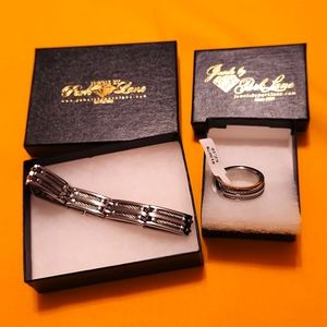 Park Lane Jewelers man's bracelet and ring set.